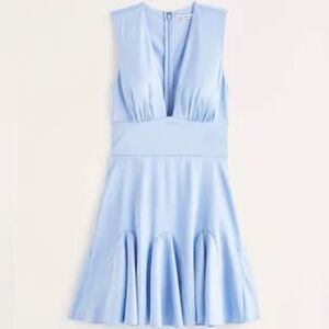 Abercrombie small baby blue ruffle dress